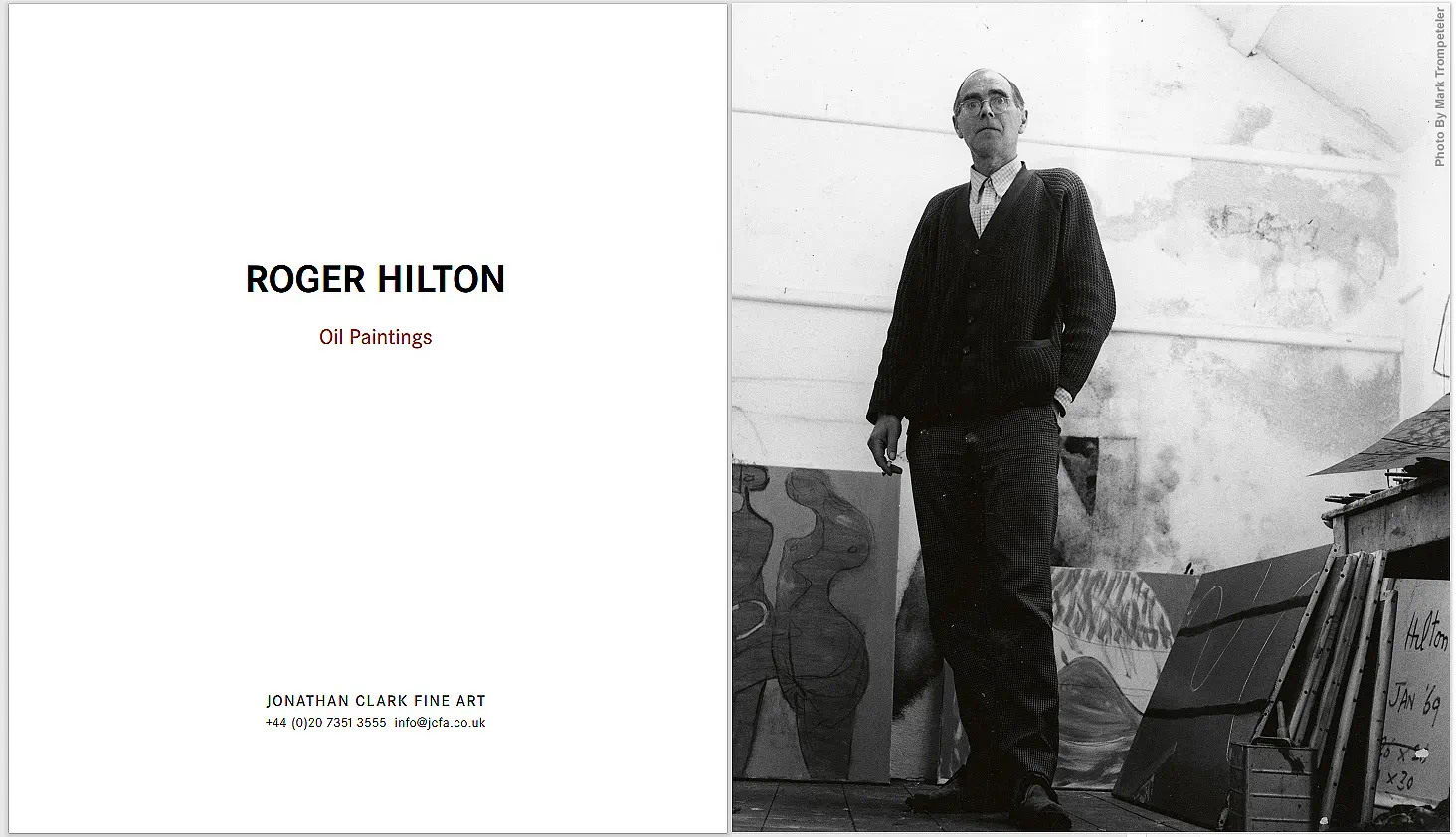 portrait of Roger Hilton