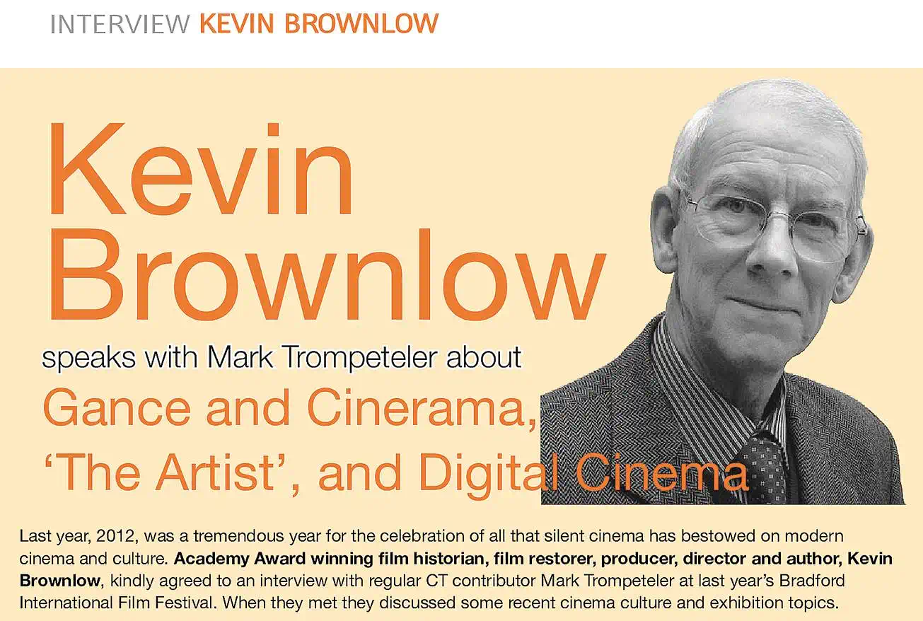 portrait of Kevin Brownlow